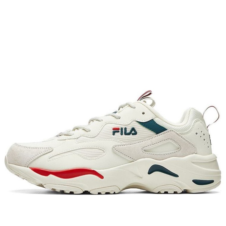FILA Tracer Low-Top Running Shoes White/Green/Red F12M021111FWR